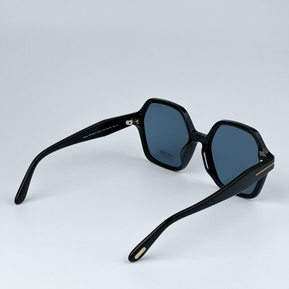 Tom Ford FT1032-F ROMY 01A BRAND NEW Sunglasses Black Blue Square Oversized - Picture 9 of 13
